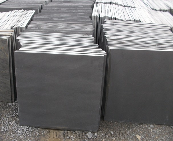 Natural Black Slate Natural Split Finish Tiles