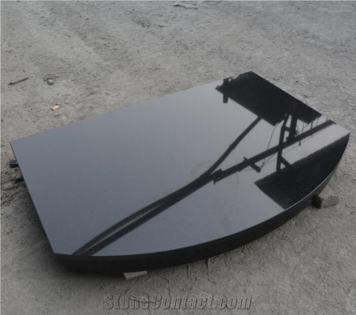 Polished Absolute Black Granite Hearth Price