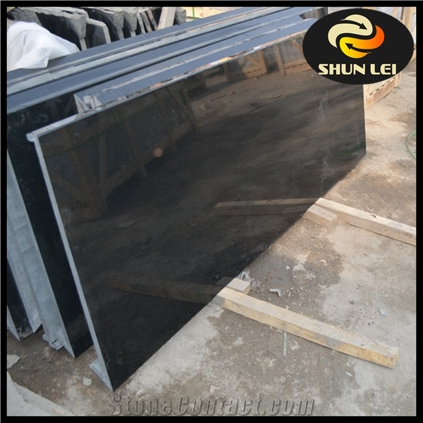 Polished China Black Granite Customized Countertop and Bathroom Vanity