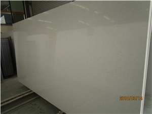 Sparkling White Artificial Quartz Stone Slabs
