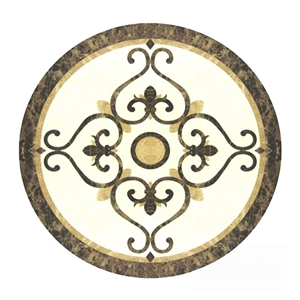 Customized High Quality Waterjet Medallion Tiles for Home Decor