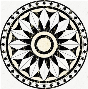 Customized High Quality Waterjet Medallion Tiles for Home Decor