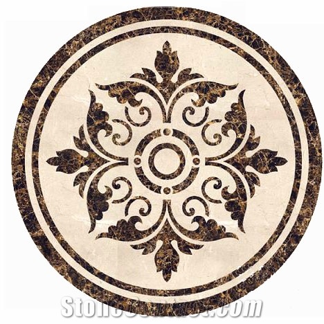 Customized High Quality Waterjet Medallion Tiles for Home Decor