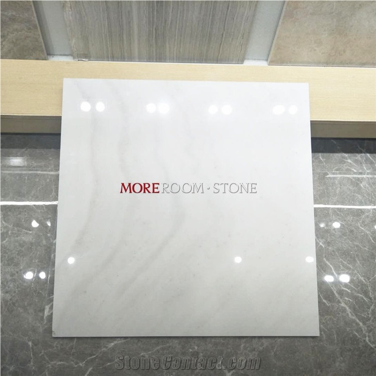 Moreroom Stone Glazed White Onyx Marble Look Porcelain Tile 80x80