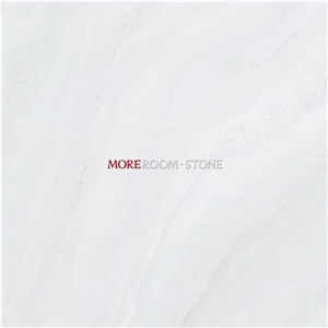 Moreroom Stone Glazed White Onyx Marble Look Porcelain Tile 80x80