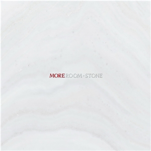 Moreroom Stone Glazed White Onyx Marble Look Porcelain Tile 80x80