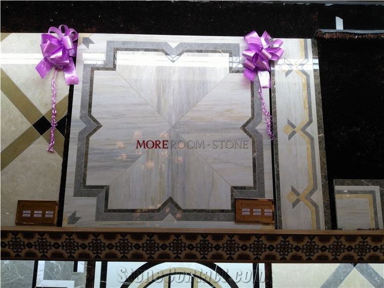 Moreroom Stone Water Jet Marble Look Porcelain Tile Design for Floor