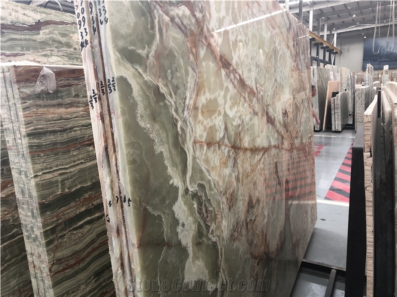Green Jade Slab Onyx Tiles Factory Price