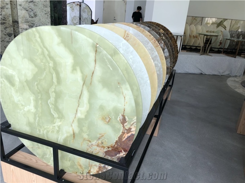 Green Onyx Round Table Coffee Tea Corner Desktop Furniture