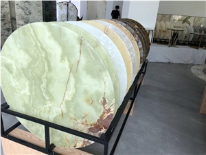 Green Onyx Round Table Coffee Tea Corner Desktop Furniture