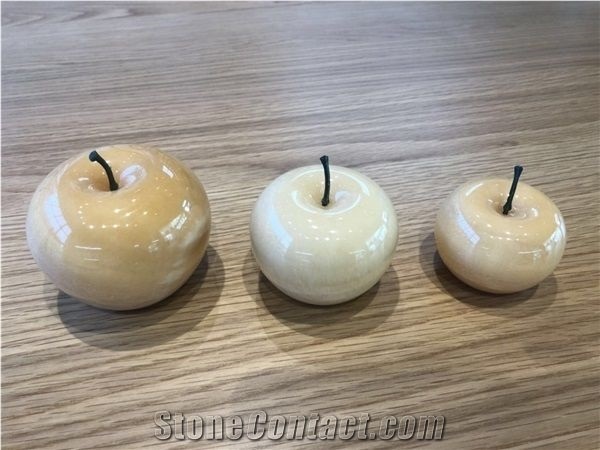 Onyx Sculpture Apple Christmas Gift Art Works Creative Carving
