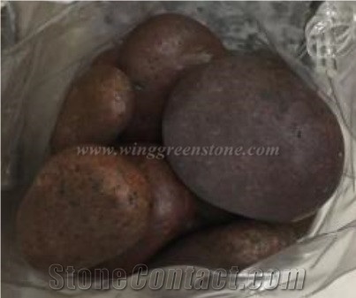 Red Pebble, Flat Pebble, Red Gravel, Red River Stone, Pebble Stone
