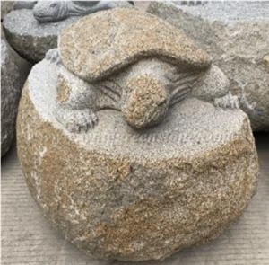 Tortoise Granite Carving, Animal Carving Granite Sculpture