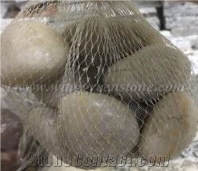 White Pebble, Flat Pebble , White Gravel , White River Stone