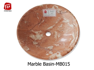 Agate Red Marble Round Basin Sink Agate Red Marble Round Basin Sink