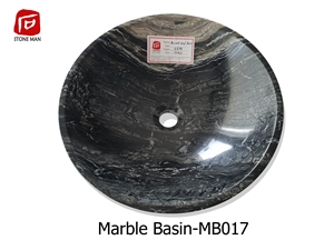 Ancient Wood Marble Round Basin Sink Ancient Wood Marble Round Basin Sink