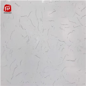 Artificial Carrara White Quartz Stone Slab Artificial Carrara White Quartz Stone Slab