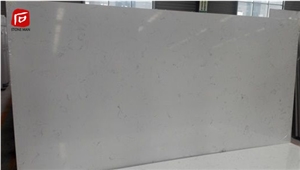 Artificial Carrara White Quartz Stone Slab