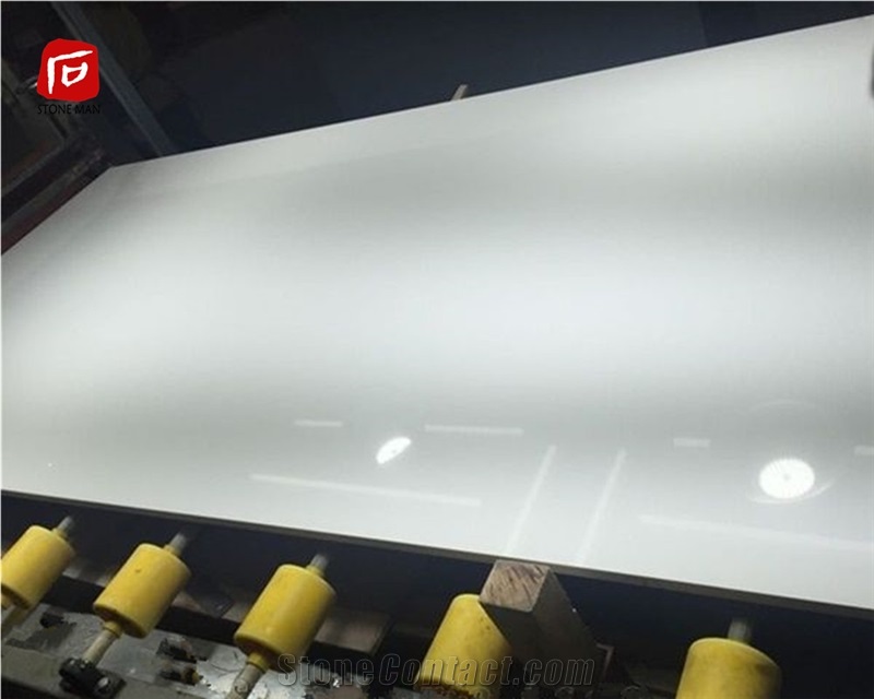 Artificial Pure White Quartz Stone Slab