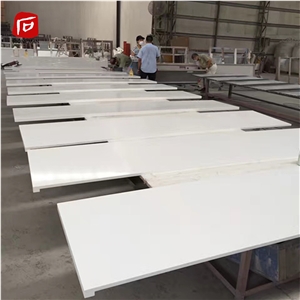 Artificial Pure White Quartz Stone Slab
