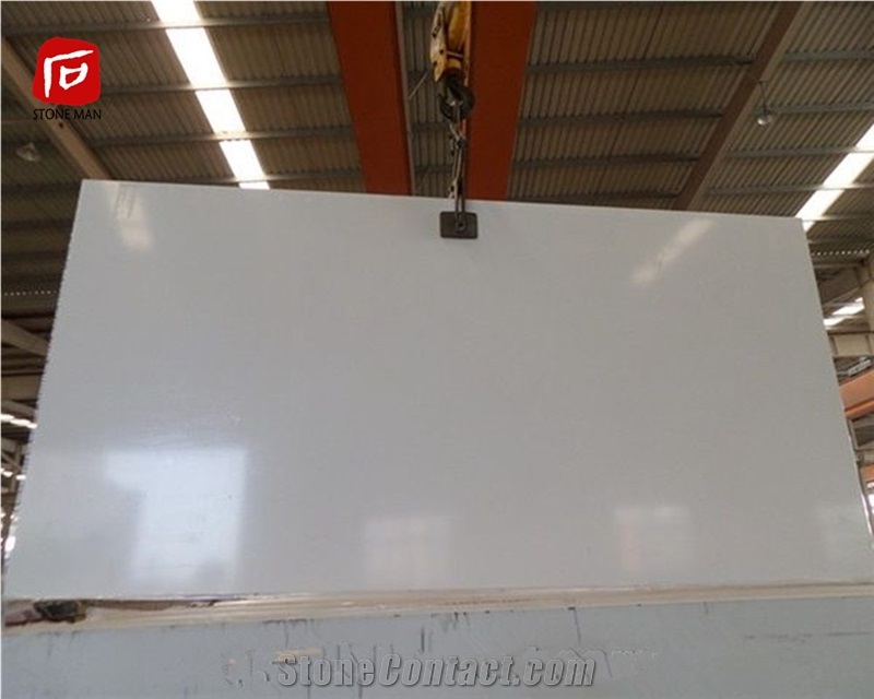 Artificial Pure White Quartz Stone Slab