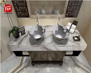 Rainbow Onyx Marble Countertop Vanity Top
