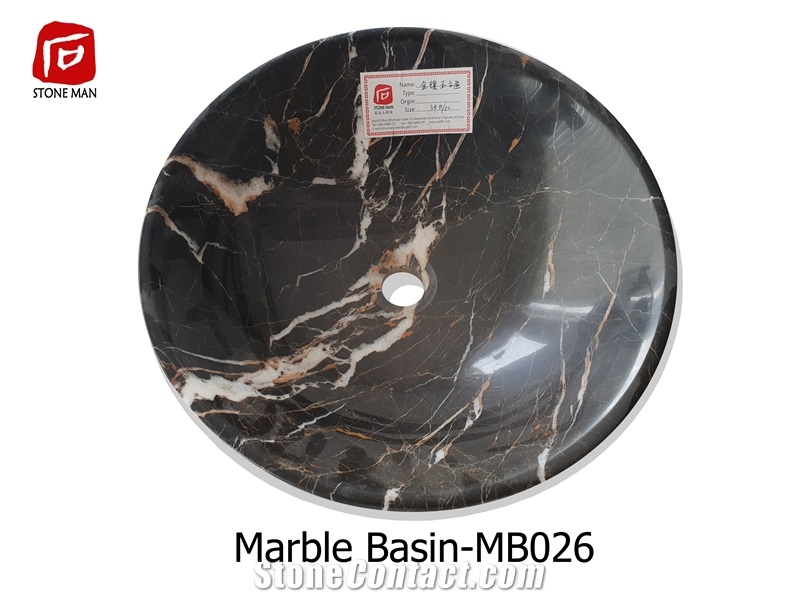 Saint Larurent Marble Round Basin Sink
