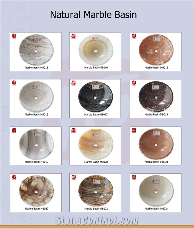 Saint Larurent Marble Round Basin Sink