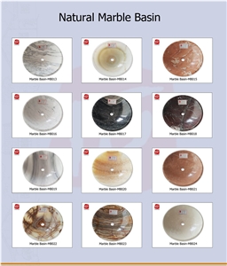 Saint Larurent Marble Round Basin Sink