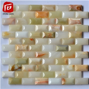 Squared Greed Onyx Jade Marble Mosaic Tiles Squared Greed Onyx Jade Marble Mosaic Tiles