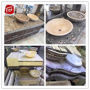 White Jade Onyx Basin Sink