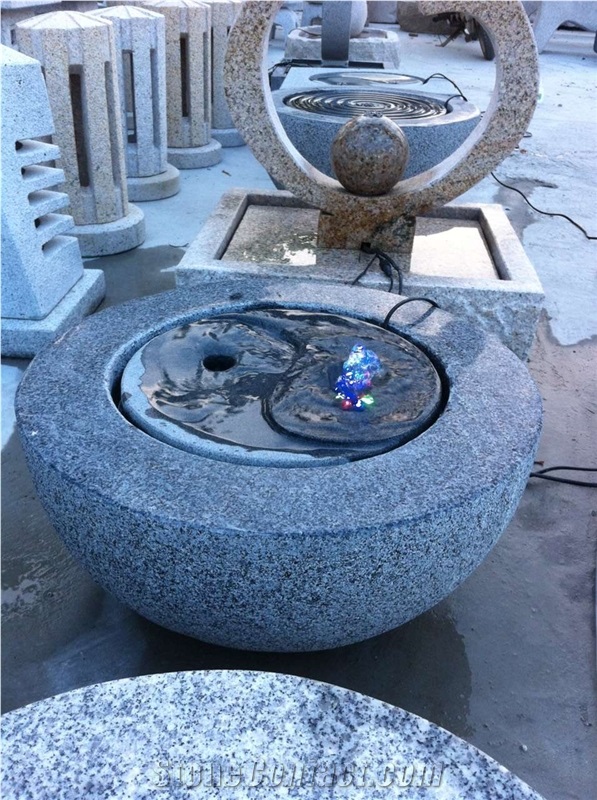 Granite Stone Water Features,Water Fountains,Water Emitting,Running