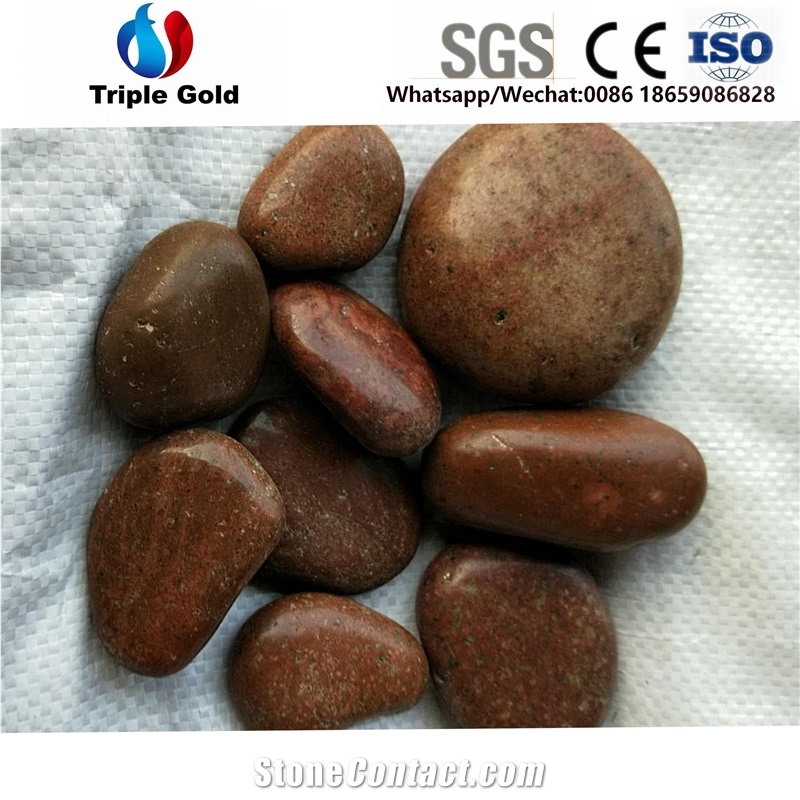 Walkway Polished Tumbled River Pebbles Stone Garden and Landscaping