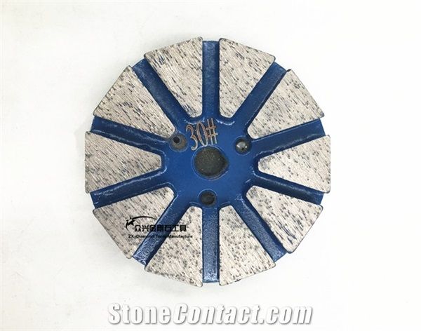 4inch Velcro Backed Diamond Grinding Plate for Htc Machine M6