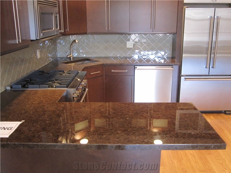 Honey Brown Crystallized Onyx Jade Glass Slab