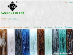 Semi-Translucent Fashionaglass Stone Slab