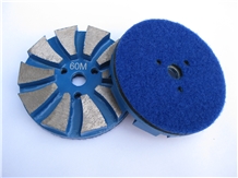 3 Inches Turbo Segment Diamonds Grinding Pads for Floor Grinder