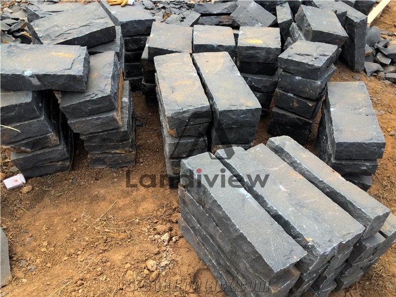 Black Basalt Pacific Basalt Natural Split Landscaping Palisade Bridges