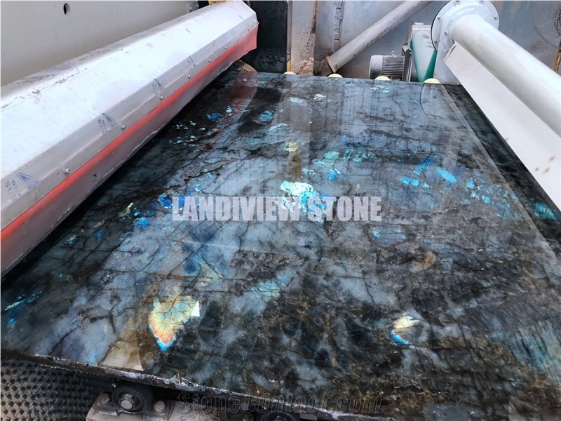 Lemurian Blue Slabs, Labradorite Blue Slabs, Madagascar Blue Slabs