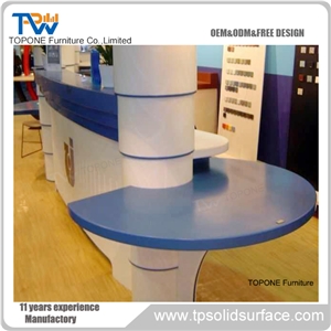 Acrylic Office Reception Desk