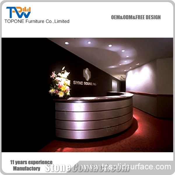 Acrylic Office Reception Desk