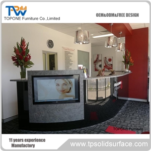 Acrylic Office Reception Desk