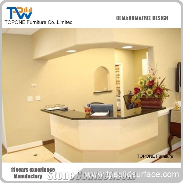 Acrylic Office Reception Desk