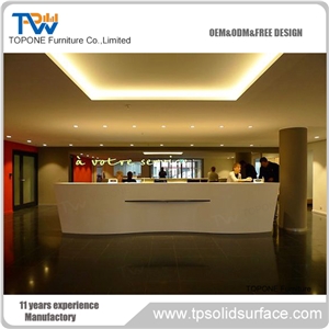 Artificial Marble Modern High Fashion Reception Counter