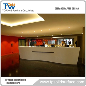 Artificial Marble Modern High Fashion Reception Counter