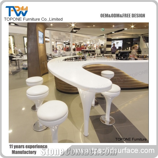Artificial Stone/Marble Restaurant Bar Table Top Design