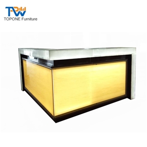 Modern Design Restaurant Led Lighted Marble Bar Counter Tops Design