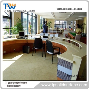 Reception Cunter,Reception Desk Artificial Resin Tabletops