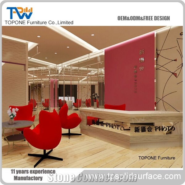 Reception Cunter,Reception Desk Artificial Resin Tabletops