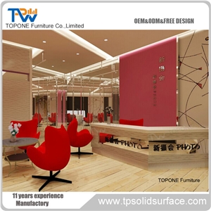 Reception Cunter,Reception Desk Artificial Resin Tabletops